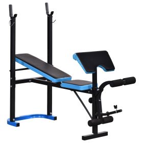 Adjustable Weight Bench with Barbell Rack and Leg Developer for Weight Lifting and Strength Training Multifunctional Workout Station for Home Gym Adjustable Weight Bench with Barbell Rack and Leg Developer for Weight Lifting and Strength Training Multifunctional Workout Station for Home Gym